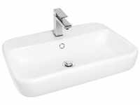 CORNAT Aufsatz-Waschbecken »Caspia Square«, Breite: 59,5 cm - weiss