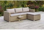MERXX Eckbank &raquo;Veneto&laquo;, Kunststoff, 4-Sitzer, BxHxT: 140 x 56 x 215 cm - braun