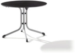 SIEGER Klapptisch, BxHxL: 100 x 73 x 100 cm, Tischplatte: Vivodur - silberfarben
