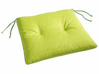 BEST Stuhlauflage »Stuhlauflage«, grün, Uni, BxL: 46 x 45 cm - gruen