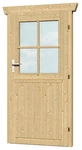 SKANHOLZ Einzelt&uuml;r f&uuml;r Gartenh&auml;user, Holz, Natur - beige