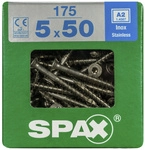 SPAX Edelstahlschraube, T-STAR plus, 175 Stk., 5 x 50 mm - silberfarben