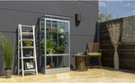 VITAVIA Balkongew&auml;chshaus &raquo;Stad&laquo;, BxLxH: 81,2 x 43 x 156 cm, Aluminium -