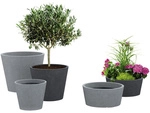 SCHEURICH Pflanzgef&auml;&szlig; &raquo;C-CONE&laquo;, &Oslash;xH: 38,9 x 33,2 cm, schwarz - grau