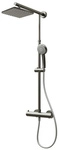 SCHULTE Duschsystem &raquo;Classic&laquo;, HxT: 155,4 x 43,4 cm, Messing, inkl. Thermostat -