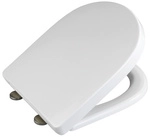WENKO WC-Sitz &raquo;Exclusive&laquo;, Breite: 365 mm, D-Form, Duroplast - weiss