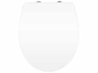 WENKO WC-Sitz, Duroplast, oval, mit Softclose-Funktion - weiss