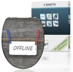 SCH&Uuml;TTE WC-Sitz &raquo;Offline&laquo;, Duroplast, oval, mit Softclose-Funktion - bunt