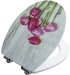 CORNAT WC-Sitz &raquo;ART OF ACRYL&laquo;, MDF, D-Form, mit Softclose-Funktion - bunt