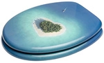 Sanilo WC-Sitz, BxL: 37,7 x 47 cm, Dream Island - blau