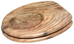 Sanilo WC-Sitz, BxL: 37,7 x 47 cm, Rustikal - beige