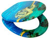 Sanilo WC-Sitz, BxL: 37,7 x 47 cm, Schildkröte - blau