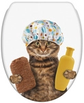 Sanilo WC-Sitz &raquo;Shower Cat&laquo;, Absenkautomatik & Schnellverschluss, Holz - braun