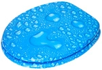 Sanilo WC-Sitz, BxL: 37,7 x 47 cm, Tautropfen Blau