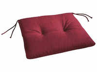 BEST Stuhlauflage »Stuhlauflage«, rot, Uni, BxL: 46 x 45 cm