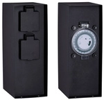 PAULMANN Steckdosens&auml;ule, schwarz, BxH: 8,5 x 23 cm
