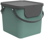Rotho M&uuml;llsystem &raquo;Albula&laquo;, Klappdeckel, 40 l, Kunststoff - gruen