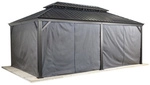 SOJAG Seitenteile &raquo;Messina&laquo;, Breite: 598 cm, Polyester, dunkelgrau