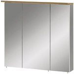 SCHILDMEYER Spiegelschrank &raquo;Padua&laquo;, BxHxT: 70,5 x 72,3 x 16 cm - grau