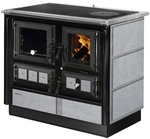 JUSTUS Festbrennstoffherd &raquo;Rustico-90 2.0&laquo;, speckstein, Speckstein, 7 kW -...