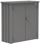 BIOHORT Terrassenschrank &raquo;Romeo&laquo;, BxHxT: 132 x 140 x 57 cm, quarzgrau-metallic,