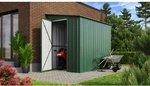 Globel Ger&auml;tehaus &raquo;LeanTo&laquo;, Stahl, Pultdach, 3,37 m&sup2;, BxT: 155 x 242 cm, jade -