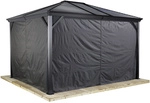 SOJAG Seitenteile &raquo;Ventura&laquo;, Breite: 296 cm, Polyester, dunkelgrau