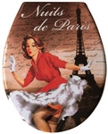 ADOB WC-Sitz &raquo;Nuit de Paris&laquo;, mit Absenkautomatik - bunt