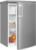Exquisit Kühlschrank, BxHxL: 55 x 85,5 x 57 cm, 109 l, edelstahlfarben -