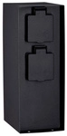 PAULMANN Steckdosens&auml;ule, schwarz, BxH: 8,5 x 23 cm