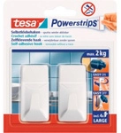 TESA Klebepad &raquo;Powerstrips&laquo;, Kunststoff, 2 St&uuml;ck, Large - weiss