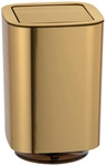 WENKO Schwingdeckeleimer &raquo;Auron&laquo;, 5,5 l, H&ouml;he: 25,5 cm, gold - goldfarben