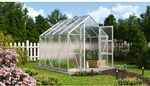 VITAVIA Gew&auml;chshaus &raquo;Domus 6700&laquo;, BxHxL: 257 x 252 x 263 cm - silberfarben