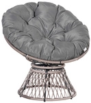 Outsunny Sessel, Rattan, BxH: 97 x 86 cm - grau