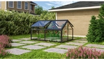 VITAVIA Fr&uuml;hbeet &raquo;Zola&laquo;, BxLxH: 89 x 124,3 x 71,3 cm, Zincalume&reg; Schwarz&nbsp;ESG