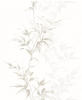 marburg Vliestapete »Hailey«, Blumen, Blätter, weiß/braun - weiss