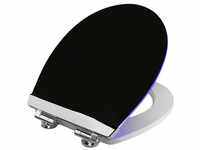 CORNAT WC-Sitz »LED«, MDF, Reversed Edge, mit Softclose-Funktion - schwarz