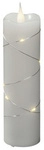 Konstsmide LED-Echtwachskerze, Wachs, H&ouml;he: 17,8 cm - weiss