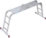 KRAUSE Gelenkleiter &raquo;CORDA&laquo;, 12 Sprossen, aluminium - silberfarben