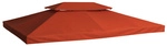 Outsunny Ersatzdach f&uuml;r Pavillon, rostfarben, 300 x 400 cm - rot