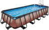 EXIT Toys Pool »Wood Pools«, Breite: 320 cm, 12600 l, braun