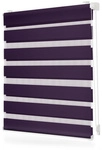 Lichtblick Duo-Rollo, Klemmfix, B x L: 70 x 150 cm, Polyester, brombeer - lila