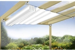 FLORACORD Sonnensegel, rechteckig, 330 x 96 cm - weiss