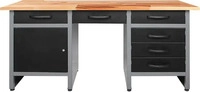 Ondis24 Werkbank "Harry", anthrazit, Metall - schwarz