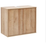 FACKELMANN Waschbeckenunterschrank &raquo;FINN&laquo;, Asteiche, 2 T&uuml;ren, BxHxT: 60 x 50 x