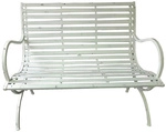 GARDEN PLEASURE Gartenbank &raquo;Tambora&laquo;, Eisen, BxHxT: 104 x 92 x 67 cm - weiss
