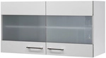 Flex-Well Glas-H&auml;ngeschrank &raquo;Malm&ouml;&laquo;, melaminbeschichtete Spanplatte,