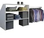 VCM Regal &raquo;Dacho &laquo;, BxHxL: 50 x 100 x 90 cm, Holzwerkstoff - weiss