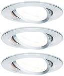 PAULMANN Einbauleuchte, 6,5 W, Einbautiefe: 9 cm - silberfarben