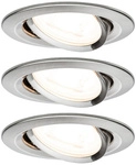PAULMANN Einbauleuchte &raquo;Whirl&laquo;, 8 W, Einbautiefe: 9 cm - silberfarben